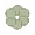 thumbnail image 7 of 15 Inch Round Placemats Set of 6, Cameo Green Retro Greek Key Non Slip Heat Insulation PP Table Mats, Geometric Greece Ancient Rustic Washable Place Mats for Kitchen Dining Party Table Decor, 7 of 7