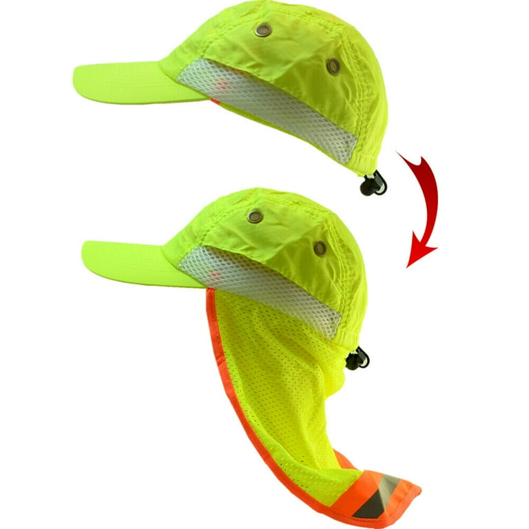 2-Pack Hi-Vis Reflective Work Safety Baseball Cap High Visibility