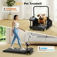 Thread Mill Machine With Side Rails HAPYCITY, Dog Treadmill, 265LB Capacity, Indoor Pet Exercise Machine ...