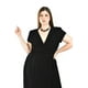 thumbnail image 4 of Vestido envolvente de terciopelo Roman Fashion /Tallas Extras, 3836 (Negro) negro 40, 4 of 6