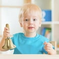 thumbnail image 5 of Clearance! Extra Loud Solid Brass Hand Call Bell with Wooden Handle, 5 of 8