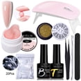 thumbnail image 2 of LILYCUTE 10PCS Poly Gel Esmalte Set Antiadherente Mano Extensión Sólida De Uñas De Construcción Rápida 8ml, 2 of 4