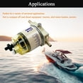 thumbnail image 7 of Marine Fuel Water Separator Diesel Fuel Filter for R12T Marine Spin-On Housing 120AT NPT ZG1/4-19 with 2 fittings 2 plugs, 7 of 7