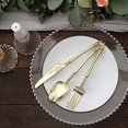 thumbnail image 6 of BalsaCircle 24 Gold Disposable Plastic Cutlery Roman Column Handle Spoon Fork and Knife Set Party Decorations, 6 of 8