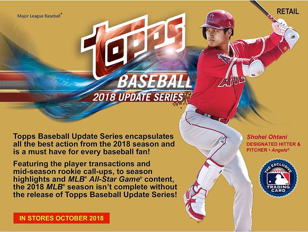 2018 Topps Updates MLB Baseball Trading Cards Blaster Box