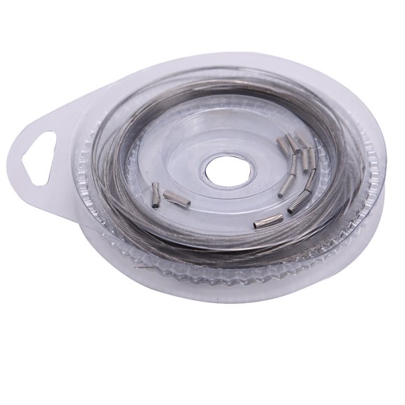 Fishing Wire 7-Strand Steel Fishing Leader Steel Leader Line 10m 5 Types High Strength Plastic Coated for Big Mouth Fish Sea Fishing