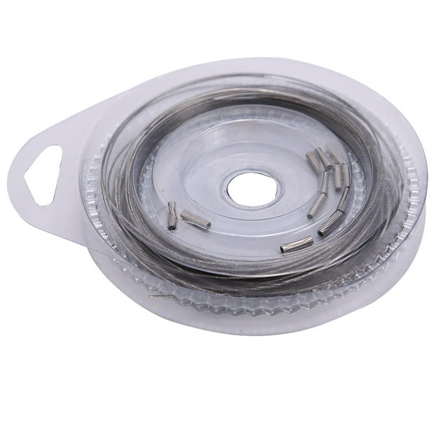 Fishing Wire 7-Strand Steel Fishing Leader Steel Leader Line 10m 5 Types High Strength Plastic Coated for Big Mouth Fish Sea Fishing