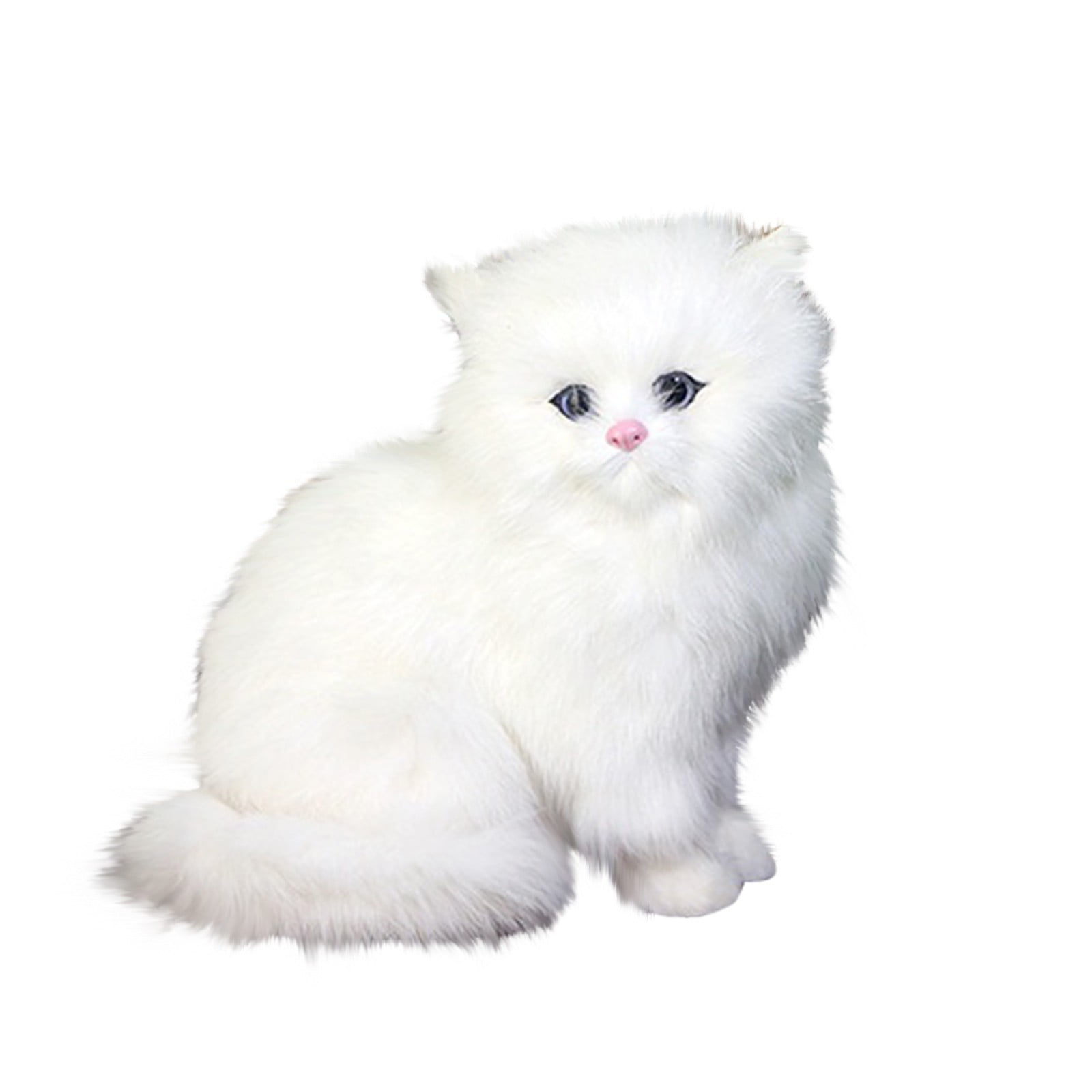 Details about   Cute Cat Plush Doll Lifelike Simulation Soft Toy Kid Birthday Xmas Gift 3 Colors 