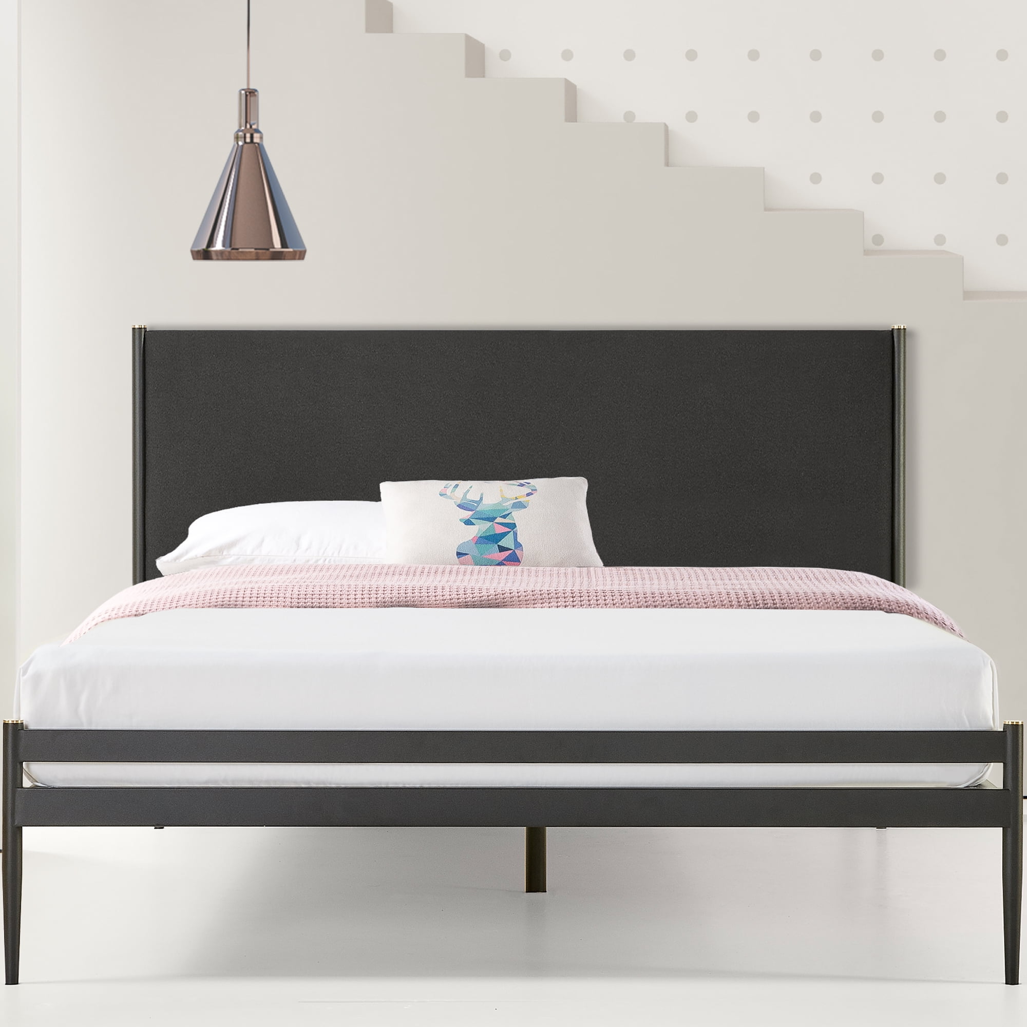 Zinus Clarrisa 40 Metal Platform Bed, Brass Bed Frame Queen Canada