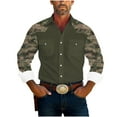 thumbnail image 2 of COSFO Mens Shirts Long Sleeve Collared Camouflage Casual Tops with Pocket Button Down Regular Shirts, 2 of 6