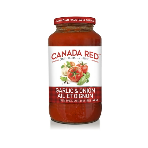 Canada Red Garlic & Onion Pasta Sauce, Canadian Pasta Sauce (640ml)