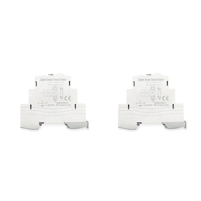 2X ATMS 1602Z Smart Switch 16A Din Rail 1P Remote Control Timing Switch Smart Wireless Switch 220V Timing Switch