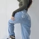 thumbnail image 5 of Pantalones vaqueros boyfriend de cintura alta para mujer, pantalones vaqueros azules de pierna recta ancha con estampado de mariposas Y2K de los años 90 (XXL), 5 of 5