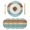 turquoise, variant on Farmhouse Sage Green Brown Round 15 Inch Placemats Set of 2, Vintage Wooden Striped HeatResistant Non Slip Place Mats for Dining Table, Wipeable Braided Kitchen Table Mats for Housewarming