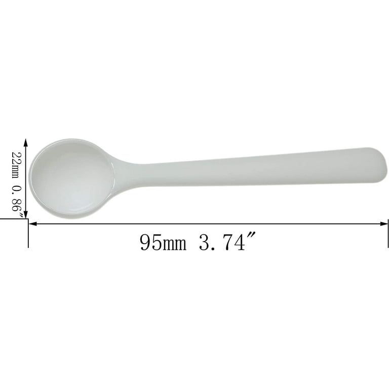 Modixun 100pcs Tiny Measuring Spoons, 1/32 Teaspoon Micro Powder Scoops Mini Spice Spoons, 150 Milligram Tiny Spoons Mini Scoops for Mica Powder