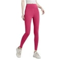 thumbnail image 2 of Pantalones deportivos casuales de cintura alta para mujer, con efecto lifting y medias de seda., 2 of 3