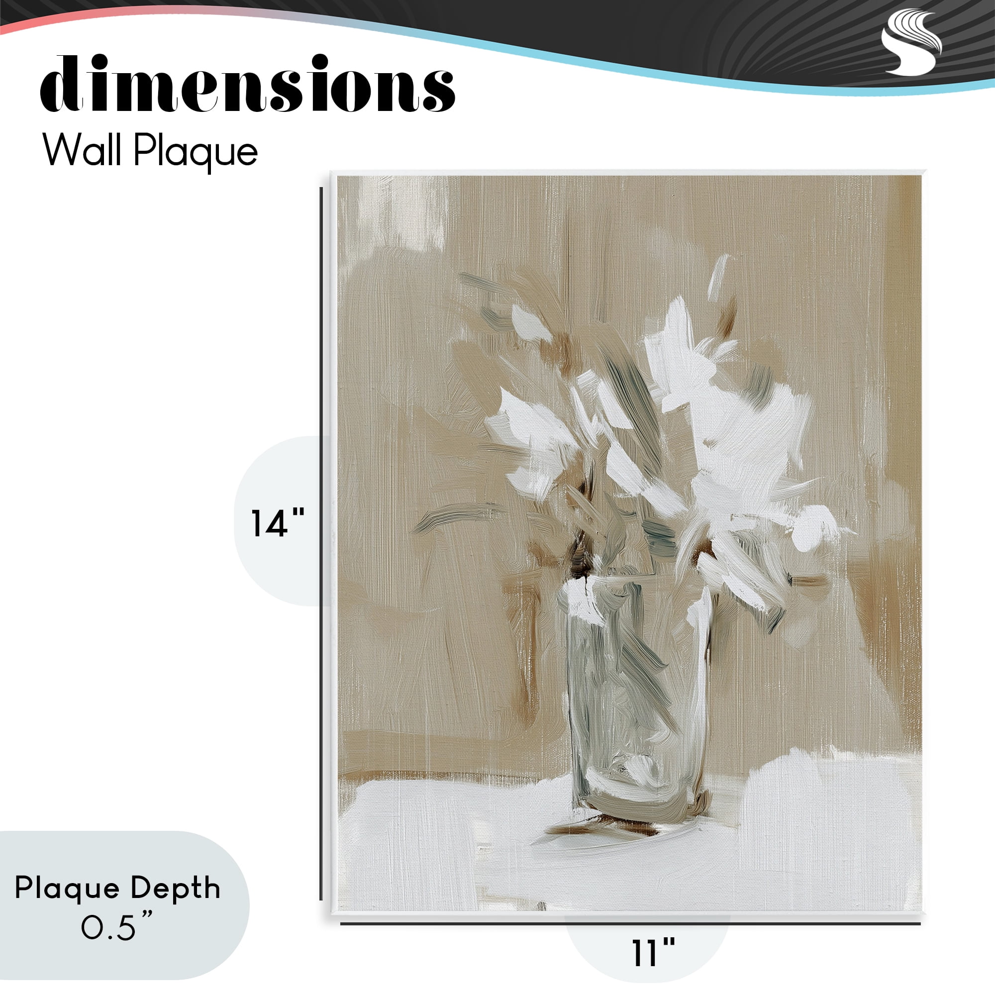 Stupell Industries Pure Forms Still Life Wall Plaque Art, design by Svetlana Aleynikova