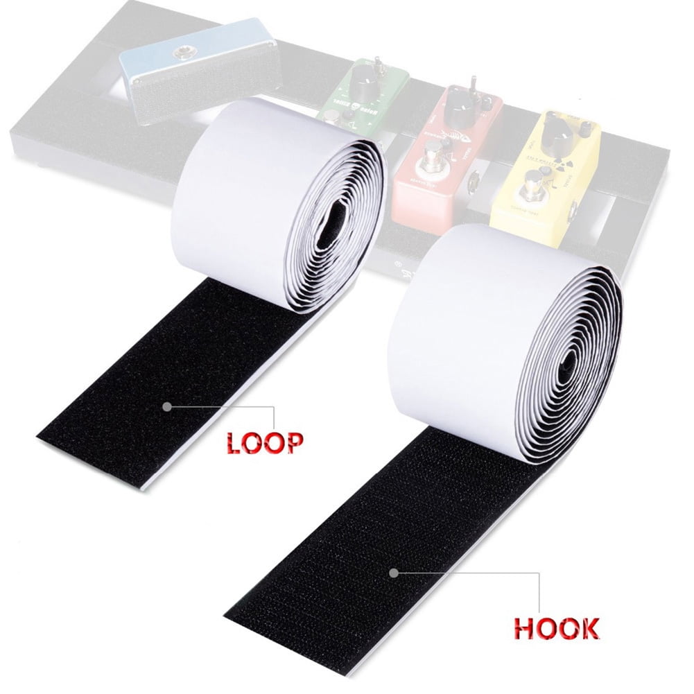 LoyGkgas New Adhesive Guitar Pedalboard Tape 5cmx2m Pedal Board Mounting Tape (Suede+Loop
