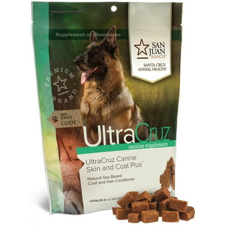 UPC: 0810500022668 | UltraCruz Canine Skin and Coat Plus Supplement for Dogs  120 Tasty Chews