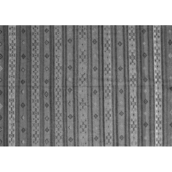 Ahgly Company Indoor Rectangle Oriental Gray Traditional Area Rugs, 8' x 12'