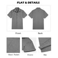 thumbnail image 4 of COOFANDY Mens Short Sleeve Button Down Shirts Summer Family Beach Outfits, 4 of 7