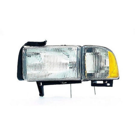 Left Driver Side Headlight Assembly - Compatible with 1994 - 2002 Dodge Ram 3500 1995 1996 1997 1998 1999 2000 2001