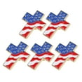 thumbnail image 4 of FELTECHELECTR 5 broches con forma de cruz de la bandera estadounidense, broches decorativos para ropa., 4 of 5