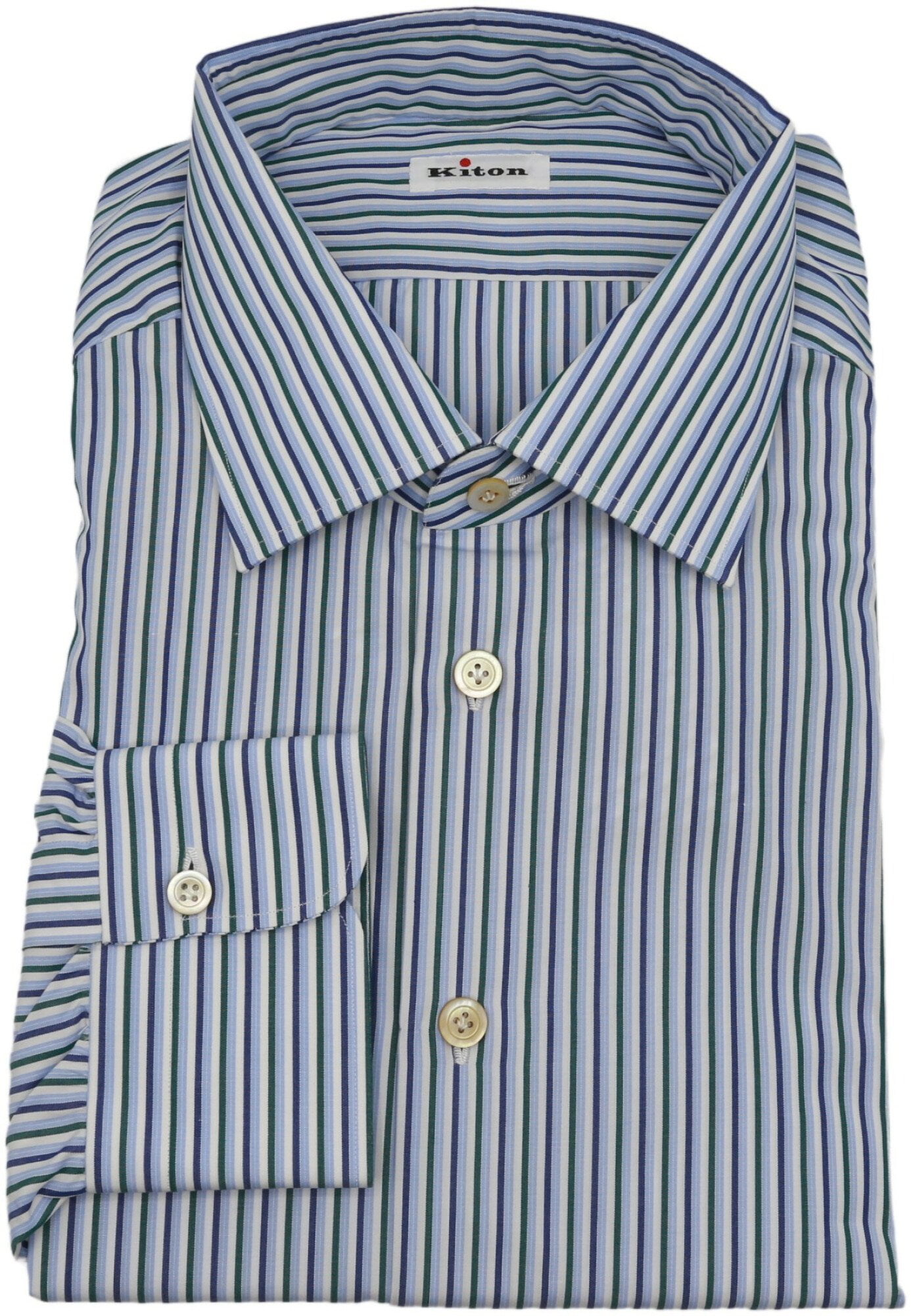 blue and white striped dress shirt