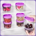 thumbnail image 6 of Lumikrypt 12Pcs 17Oz Plastic Food Storage Containers with Twist Top Lid, Food Freezer Storage Containers, Reusable Soup Containers, Thickened Food Containers for Lunch, Salad, Soup, Oats., 6 of 7