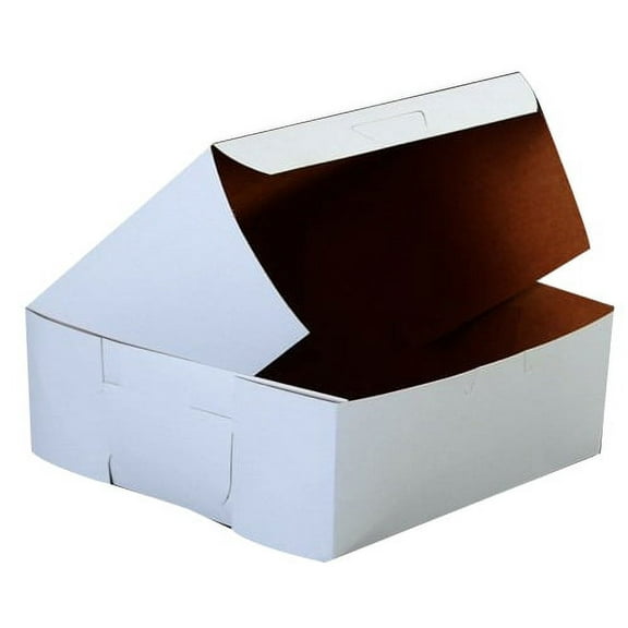 SCT Non-Window Bakery Boxes Paperboard 8w x 8d x 2 1/2h White 250/Bundle 0933