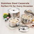 thumbnail image 4 of Joyus Stainless Steel Casserole and Hot Pot Set, 123mm x 208mm, 2000ml, 4 of 5