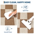 thumbnail image 7 of FairOnly 8'x10'Checkered Modern Geometric Machine Washable Area Rug for Living Room Bedroom Non Slip Ultra Thin Carpet for Kitchen Dining Room,Coffee, 7 of 7