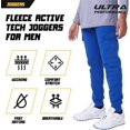 thumbnail image 5 of Ultra Performance 3 Pack Mens Sweatpants, Fleece Cargo Joggers for Men with Pockets, 5 of 7
