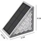 thumbnail image 4 of Solar Stair Lights Outdoor, 13 LED Solar Step Lights IP68 Waterproof High Brightness for Fence, Wall, Garden, Backyard, Driveway, Walkway Decoration, 4 of 5