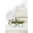 thumbnail image 4 of Ecopots Oslo 4.5” x 4” x 4.5” Round Pure White Plastic Plant Pot, 4 of 4