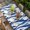 RoyalBlue, variant on Blue Moire Table Cloths for 6 Foot Rectangle Tables, Classic Modern Abstract Art Elegant Patio Waterproof Elastic Fitted Tablecloths, Washable Rectangular Table Cover for Camping