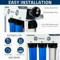 thumbnail image 5 of iSpring CRO1000 4-Stage Tankless Commercial Reverse Osmosis Drinking Water Filtration System for Restaurant and Small Business, 1000 GPD RO Membrane, 20-Inch Filters 3/4" NPT Inlet, 5 of 6