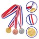 thumbnail image 4 of 3 medallas de metal, oro, plata, bronce para niños y adultos, medallas de ganador, premio para competiciones de natación, eventos deportivos escolares, instituciones de formación, 4 of 5