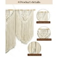 thumbnail image 5 of Klamerit Macrame Wall Hanging Decor, 43x32" Large Macrame Wall Hanging, Chic Boho Woven Tapestry Decoration ,Weave, 5 of 7