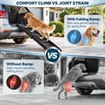 thumbnail image 5 of Demi Bonn 60" Nonslip Plastic Pet Ramp, Folding Portable Cat & Dog Ramp Perfect for Bed and Car, Trucks and SUVs, Black, 5 of 10