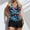 Light Blue, variant on Summer Swimsuit for Women Summer Tropical Print Strappy Tankini Swimdress Two Piece Set Swimsuits Swimwear Beachwear 2024 Holiday Bathing Suit