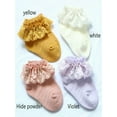 thumbnail image 3 of Gureui Kids Infant Baby Girls Christmas Cute Lace Socks,Solid Color Soft Elastic Ruffled Anklet Princess Socks, 3 of 4