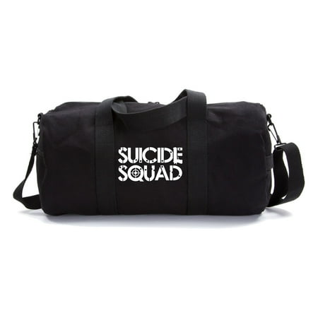Suicide Squad Text Heavyweight Canvas Duffel Bag