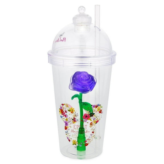 Disney Mickey Rose Light-Up Dome Tumbler Epcot Flower & Garden 2018 New