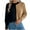 Khaki-1, variant on Ahdbta Women's Sweaters Trendy Color Block Loose Fit Twist Knitted Pullover Tops Casual Fall Winter Warm Crewneck Sweaters