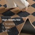 thumbnail image 2 of DEORAB Outdoor Rug 5'x 8' Polypropylene Surface Washable UV-Resistant Carpet Patio Deck Porch，Black & Coffee, 2 of 12
