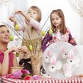 thumbnail image 4 of Bunny Toys DIY hecho a mano conejito de Pascua azul gris decoraciones de Pascua (blanco) Ndcxsfigh libre de BPA, 4 of 7