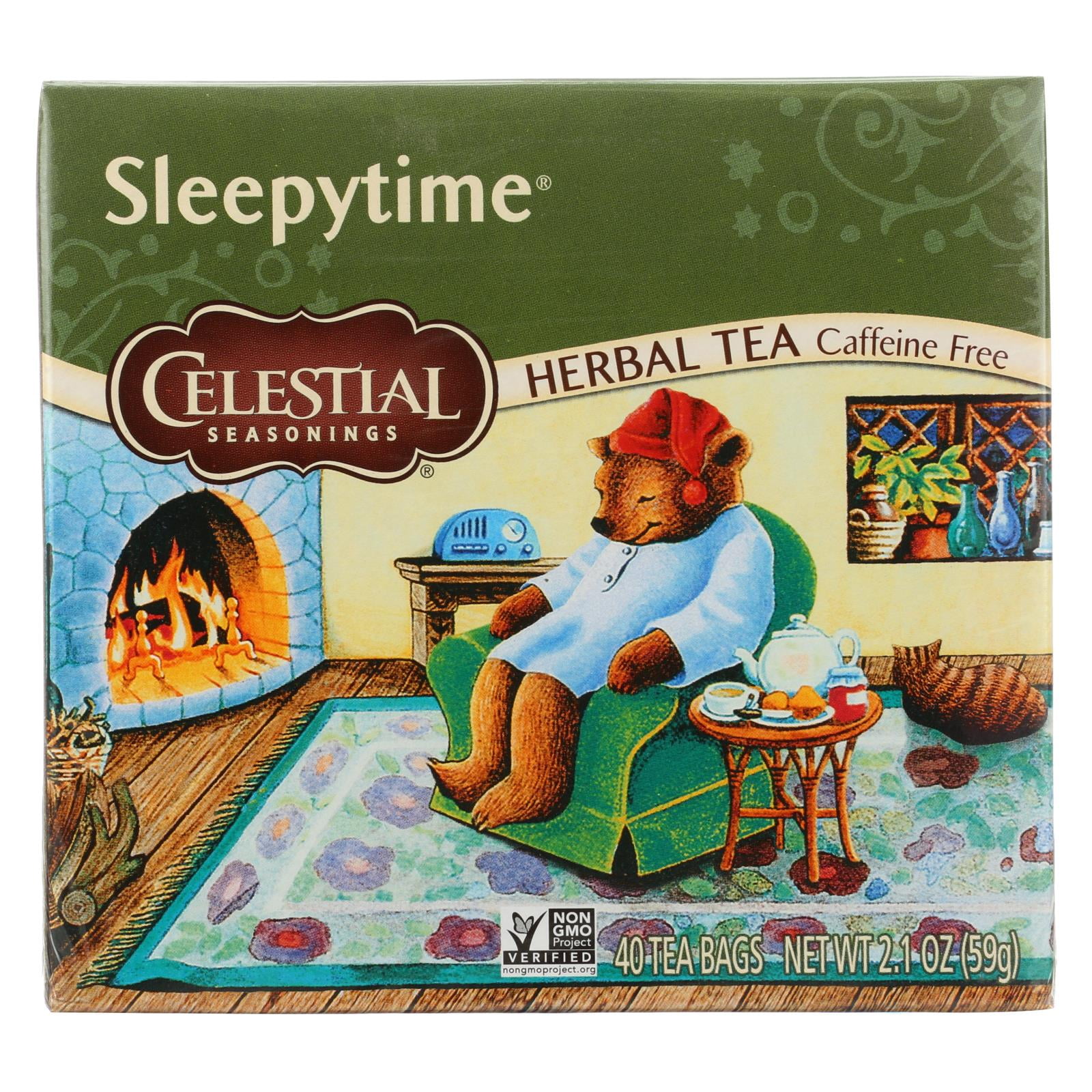 Celestial Seasonings Sleepytime Herbal Tea Caffeine Free 40 Tea Bags