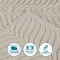 thumbnail image 3 of Superior Chevron 3-Piece Zero Twist Cotton Towel Set, Plush and Ulta Soft Towels, Ivory, 3 of 10