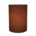thumbnail image 3 of Aspen Creative 31265 Transitional Drum (Cylinder) Shaped Spider Construction Lamp Shade in Brown, 8" wide (8" x 8" x 11"), 3 of 5
